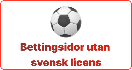 betting utan svensk licens